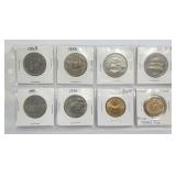 1968 - 2005 Canada $1 Dollars Set of 8 Coins