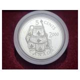 2000 Canada 5 Cents Silver Proof Voltigeurs