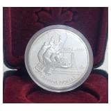 1997 Silver $1 Proof Capsule Hockey Russia w/COA