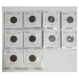1920 to 1936 Cent Set George V