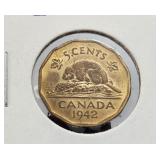 1942 Canada 5 Cents High Grade UNC