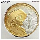 2008 Canada Silver $1 Dollar with Gold Plating