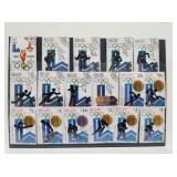 1980 Lake Placid Olympic Stamps Belize (17 stamps)