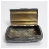 Small Lead Trinket Box Antique