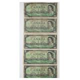 1967 Canada $1 Dollar Replacement Notes