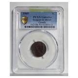 Canada 1969 Cent PCGS Genuine Gouged AU Detail