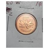 2000W Cent ProofLike UNC