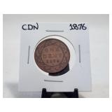 1876H Large Cent Canada