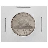 1985 5 Cents Heavy Cameo Proof