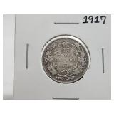 1917 25c Silver King George V