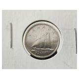 1950 10 Cents Silver Canada