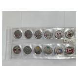 Canada Colored Commemorative 25 Cents
