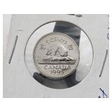 1995 5 Cents ProofLike Unc from Set