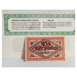 1920 Germany Emergency Notes Notgeld