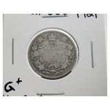 1921 25c Silver Key Date KG5