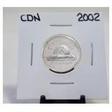 2002 Silver Proof 5 Cents Cameo