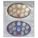 1999 & 2000 Millennium 25c Sets Sealed