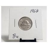 1968 Canada 5c UNC