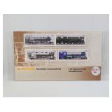 Train Locomotive Canada Stamp Set Sealed