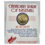 1980s Blue Jays Baseball Medal on Card Sealed