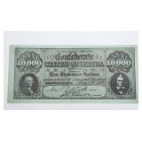 $10000 US Confederate States Replica Banknote