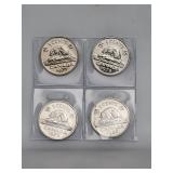 1977 1978 1979 1980 High Grade Unc 5cents Canada