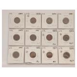 US Indian Head Cents 1894 to 1908