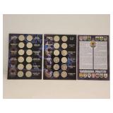 1999&2000 Canada Millennium 25 Cents Set inAlbum