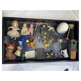 Assorted toys lot / Miniature brass dishware