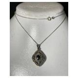 Black Onyx Stone on Sterling Locket