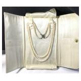 Elegent Pearl Necklace w Sterling Clasp