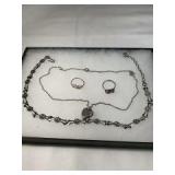 Sterling  Collection : locket , necklace and rings