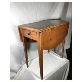 Mid-Century Modern Drop Leaf End Table