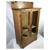 Early hand carved Miniature Cabinet