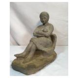 HandCarved Stone Mother and Child