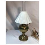 Victorian Oil Converted Desk Lamp 14 in tall