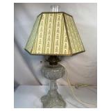 Victorian Style  Glass Lamp 20in tall