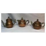Decorative Miniature copper Teapots