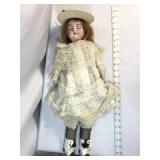 Victorian Porcelain Head Doll