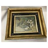 Framed Lithograph Dead Mother Bird