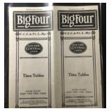1920 Big for CCC and St Louis Railway Timetable