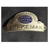 Vintage New York Central System Badge H 1 1/2 x L