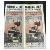 1915 Banning Line Excursions Steamers Time