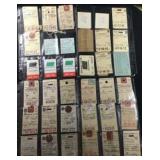 Vintage assorted Baggage Tags and First Aid Kits