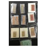 Vintage 1926 railway tickets
