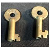 N Y C S Railroad Keys (2)