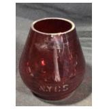Vintage NYCS Red Lens  H 4 3/4