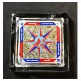 Air France Ashtray Measures 6 1/2 x 6 1/2