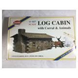 Model Power O Scale Log Cabin in org box