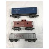 O Gauge 3 Train Car Collection